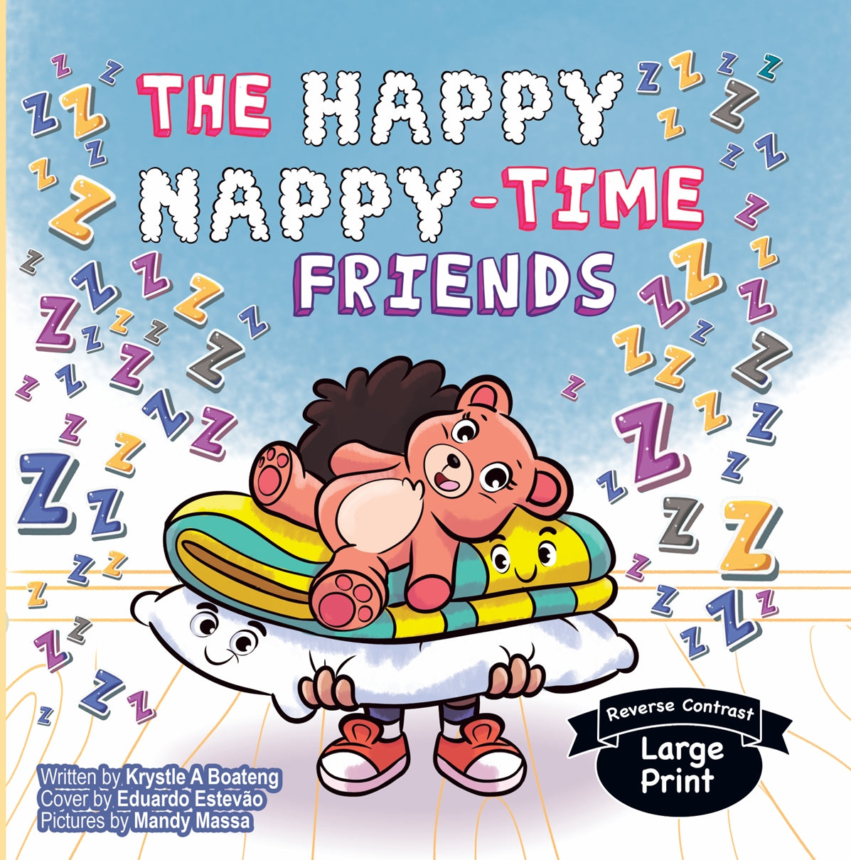 Happy Nappy Time Friends Reverse Contrast