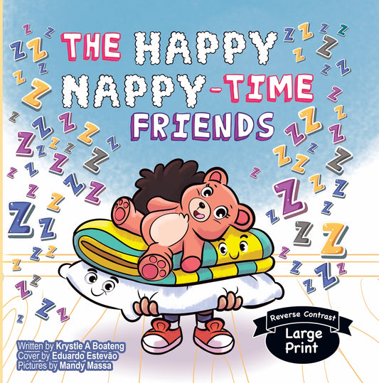 Happy Nappy Time Friends Reverse Contrast