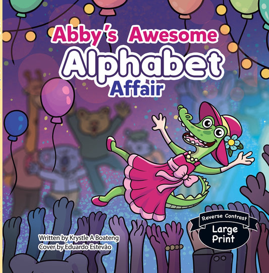 Abby's Alphabet Affair Large Print & Reverse contrast