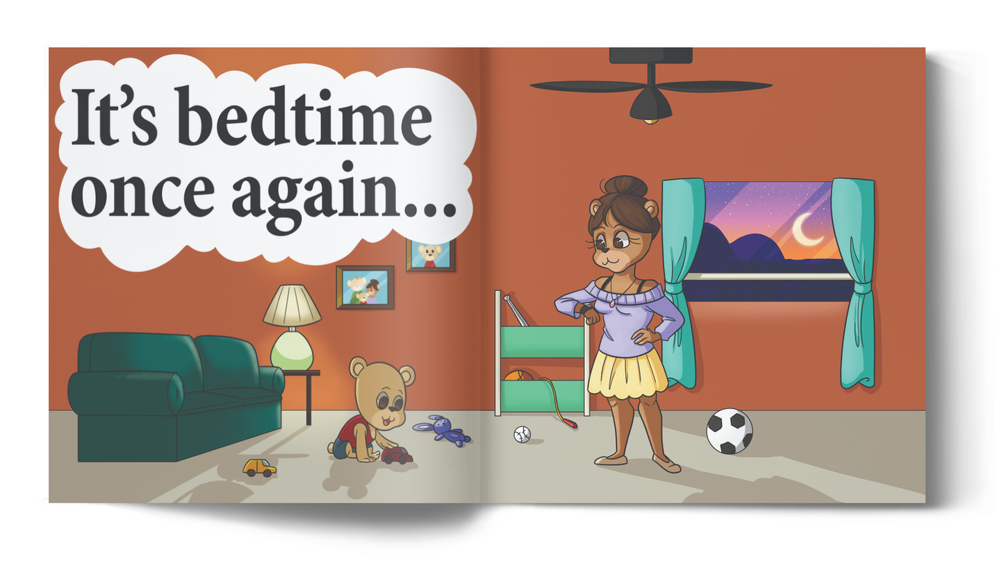 Bedtime Sleep time Nighttime Dream time is a sweet bedtime story that encourages routine keeping, gratitude, imagination and aspiration! Large Print